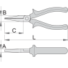 Pinza a becchi piatti lunghi No 472 - Dal Ferramenta